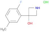 3-(2-fluoro-5-methyl-phenyl)azetidin-3-ol;hydrochloride