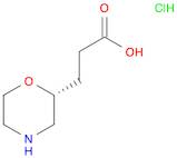 3-[(2R)-morpholin-2-yl]propanoic acid hydrochloride