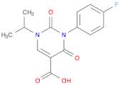 3-(4-fluorophenyl)-2,4-dioxo-1-(propan-2-yl)-1,2,3,4-tetrahydropyrimidine-5-carboxylic acid