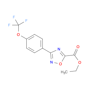 ethyl 3-[4-(trifluoromethoxy)phenyl]-1,2,4-oxadiazole-5-carboxylate