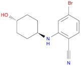 4-bromo-2-[(trans-4-hydroxycyclohexyl)amino]benzonitrile