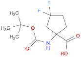 1-{[(tert-butoxy)carbonyl]amino}-3,3-difluorocyclopentane-1-carboxylic acid