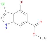 methyl4-bromo-3-chloro-1H-indole-6-carboxylate