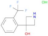 3-[2-(trifluoromethyl)phenyl]azetidin-3-ol;hydrochloride