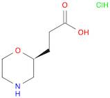 3-[(2S)-morpholin-2-yl]propanoic acid;hydrochloride