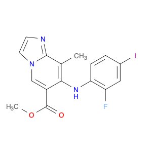 methyl 7-(2-fluoro-4-iodo-anilino)-8-methyl-imidazo[1,2-a]pyridine-6-carboxylate