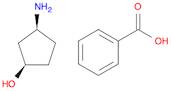 (1R,3S)-3-aminocyclopentanol;benzoic acid