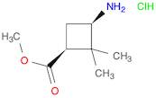 methyl (1S,3R)-3-amino-2,2-dimethyl-cyclobutanecarboxylate;hydrochloride