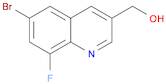 (6-bromo-8-fluoro-3-quinolyl)methanol