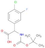 2-((tert-butoxycarbonyl)amino)-2-(4-chloro-3-fluorophenyl)acetic acid