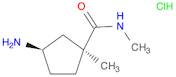 (1S,3R)-3-amino-N,1-dimethyl-cyclopentanecarboxamide hydrochloride