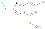 7-chloro-2-(chloromethyl)-5-methylsulfanylimidazo[1,2-c]pyrimidine