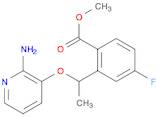 methyl 2-[1-[(2-amino-3-pyridyl)oxy]ethyl]-4-fluoro-benzoate