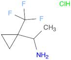 1-[1-(trifluoromethyl)cyclopropyl]ethanamine hydrochloride