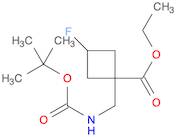 ethyl 1-[(tert-butoxycarbonylamino)methyl]-3-fluoro-cyclobutanecarboxylate