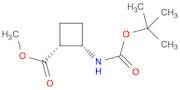 Cyclobutanecarboxylic acid, 2-[[(1,1-dimethylethoxy)carbonyl]amino]-,methyl ester, (1R,2S)-