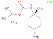 tert-butyl cis-N-(4-amino-1-methyl-cyclohexyl)carbamate;hydrochloride