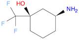 cis-3-amino-1-(trifluoromethyl)cyclohexanol