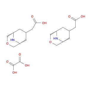 2-[exo-3-oxa-9-azabicyclo[3.3.1]nonan-7-yl]acetic acid;hemi(oxalic acid)