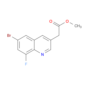 methyl 2-(6-bromo-8-fluoro-3-quinolyl)acetate