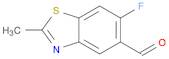 6-fluoro-2-methyl-1,3-benzothiazole-5-carbaldehyde