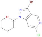 3-bromo-6-chloro-1-tetrahydropyran-2-yl-pyrazolo[4,3-c]pyridine