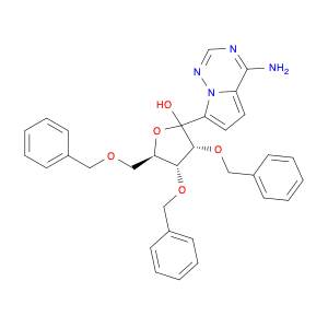 (3R,4R,5R)-2-(4-aminopyrrolo[2,1-f][1,2,4]triazin-7-yl)-3,4-dibenzyloxy-5-(benzyloxymethyl)tetra...