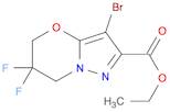 ethyl 3-bromo-6,6-difluoro-5,7-dihydropyrazolo[5,1-b][1,3]oxazine-2-carboxylate