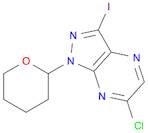 6-chloro-3-iodo-1-tetrahydropyran-2-yl-pyrazolo[3,4-b]pyrazine