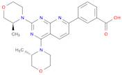 3-[2,4-bis[(3S)-3-methylmorpholin-4-yl]pyrido[2,3-d]pyrimidin-7-yl]benzoic acid
