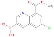 6-Chloro-8-(methoxycarbonyl)quinoline-3-boronic acid