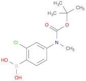 4-(N-BOC-N-methylamino)-2-chlorophenylboronic acid