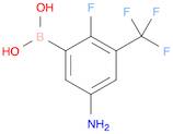 [5-Amino-2-fluoro-3-(trifluoromethyl)phenyl]boronic acid