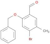 2-(benzyloxy)-4-bromo-5-methylbenzaldehyde