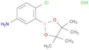 4-Chloro-3-(tetramethyl-1,3,2-dioxaborolan-2-yl)aniline, HCl