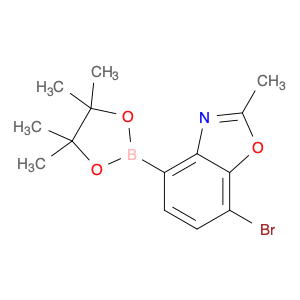 7-Bromo-2-methyl-1,3-benzoxazole-4-boronic acid, pinacol ester