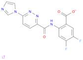4,5-二氟-2-[[[6-(1H-咪唑-1-基)-3-哒嗪基]羰基]氨基]-苯甲酸锂盐
