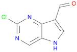 2-chloro-5H-pyrrolo[3,2-d]pyrimidine-7-carbaldehyde