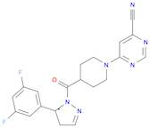 (S)-6-(4-(5-(3,5-二氟苯基)-4,5-二氢-1H-吡唑-1-羰基)哌啶-1-基)嘧啶-4-甲腈