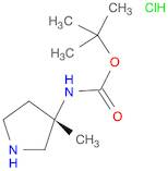 (S)-(3-Methyl-pyrrolidin-3-yl)-carbamicacidtert-butylesterhydrochloride