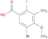 5-Bromo-2-fluoro-4-methoxy-3-methylbenzoicacid