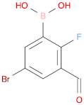 5-Bromo-2-fluoro-3-formylphenylboronic Acid