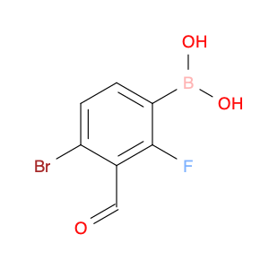 (4-Bromo-2-fluoro-3-formyl-phenyl)boronicacid