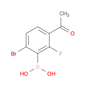 3-Acetyl-6-bromo-2-fluorophenylboronic acid