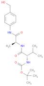 tert-Butyl ((S)-1-(((S)-1-((4-(hydroxymethyl)phenyl)amino)-1-oxopropan-2-yl)amino)-3-methyl-1-oxob…