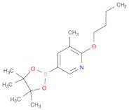 2-Butoxy-3-methyl-5-(4,4,5,5-tetramethyl-1,3,2-dioxaborolan-2-yl)pyridine