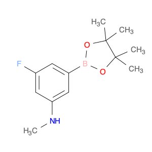 Benzenamine, 3-fluoro-N-methyl-5-(4,4,5,5-tetramethyl-1,3,2-dioxaborolan-2-yl)-