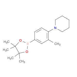 Piperidine, 1-[2-methyl-4-(4,4,5,5-tetramethyl-1,3,2-dioxaborolan-2-yl)phenyl]-