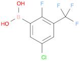 (5-chloro-2-fluoro-3-(trifluoromethyl)phenyl)boronicacid