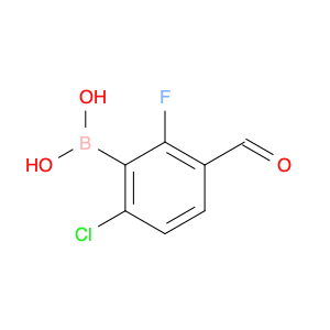 (6-Chloro-2-fluoro-3-formyl-phenyl)boronicacid